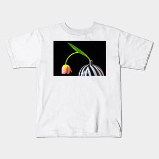 Bent Tulip In Vase Kids T-Shirt